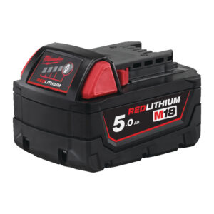 Milwaukee M18 B5 12 V - 5,0 Ah Red Lithium Ion Batteri