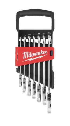 Milwaukee Skrallenøkkelsett Flex 7deler 8-17mm