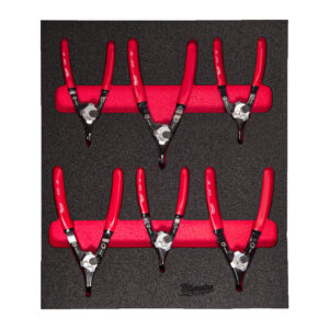 Milwaukee Låseringstenger - Skum 6-deler