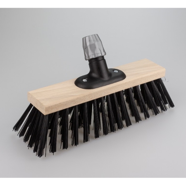 1310 Gatekost m/skrufeste, sort PP-bust, 30 cm