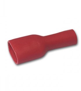 Kabelsko Rød Flatstifthylse Helisolert Pk100