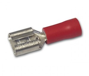 Kabelsko Rød  Flatstifthylse Pk100