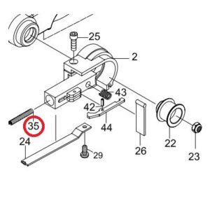 Acuro fjær til SM-6w-6100 del nr. 35