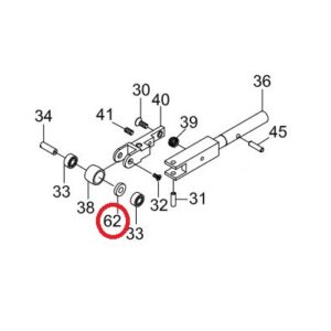 Acuro Spacer til nesehjul 6W-6102
