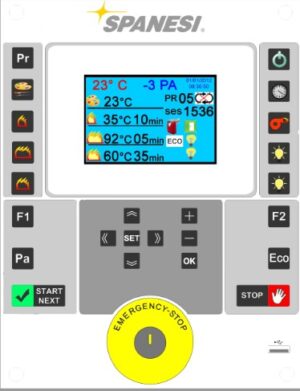 Spanesi kontrolpanel for membran (touch + knapp)