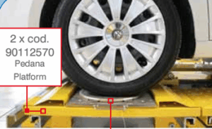 Spanesi touch wheels platform til rotasjonsplate (1stk)
