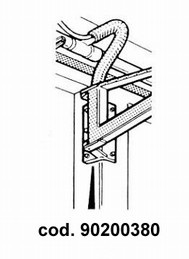 Spanesi Plate for veggfeste til støvavsugsarm