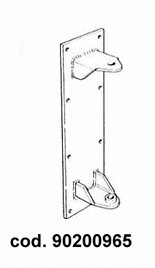 Spanesi Plate for veggfeste til støvavsugsarm