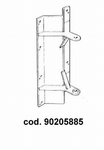 Spanesi Plate for veggfeste til støvavsugsarm