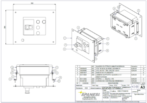 Spanesi kit for styrepanel løftebukk integrert i vegg