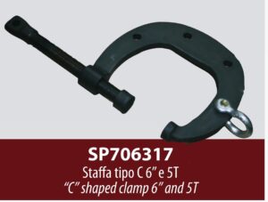 Spanesi Jig klemme 5T "C"-formet 6"