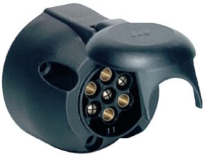 Tilhengerkontakt, 7-polet boks ISO1724