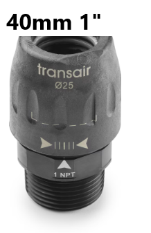TransAir 297252 Tilkobling 40mm med 1" BSB utv.