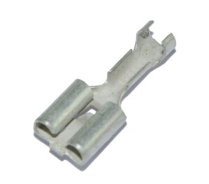 Uisolert flathylse 6.3x0.8mm 1.0-2.5mm² 25-pk