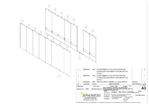 Spanesi veggpanel isolert m/lys