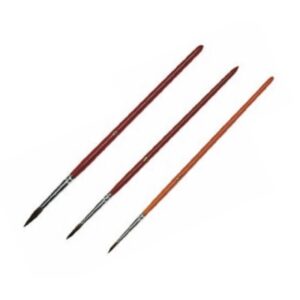 3772 Akvarellpenselsett ekornhalehår 3-pk**