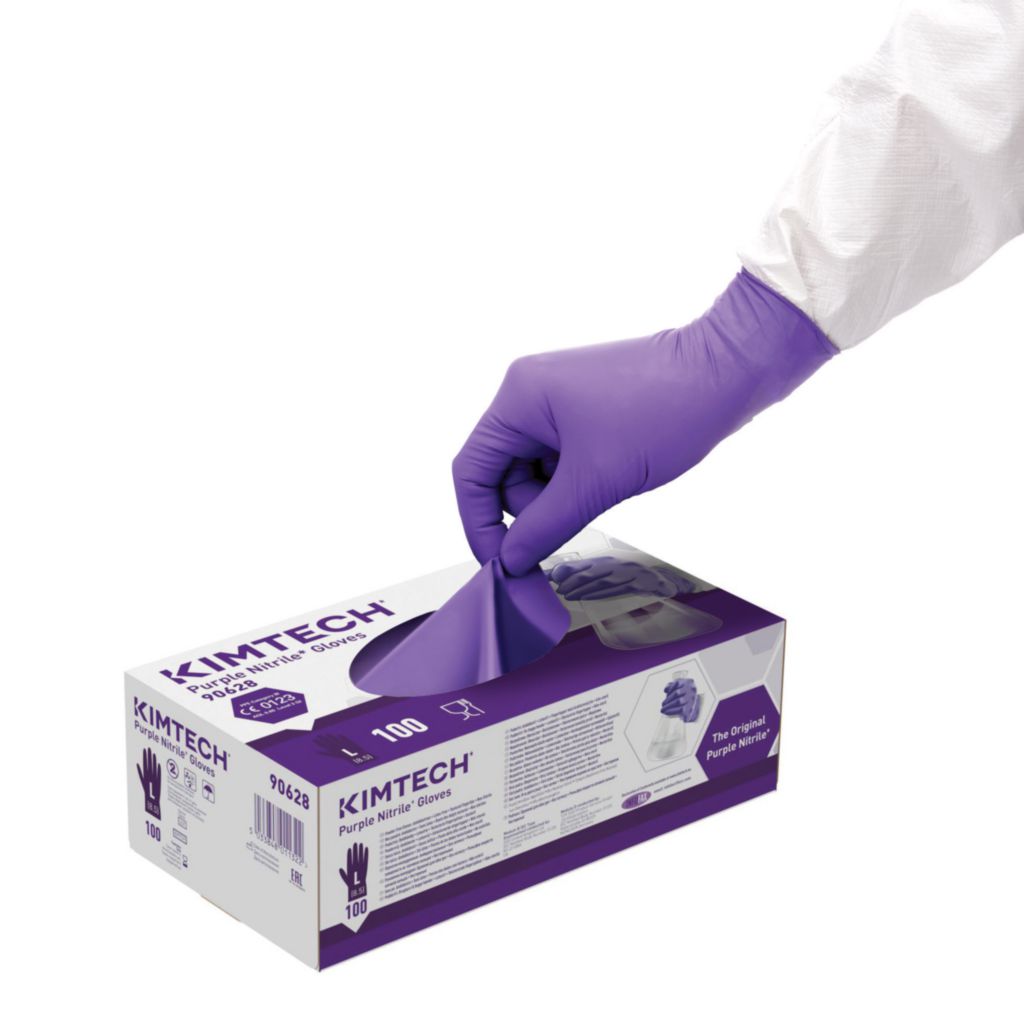 Hanske Kimberly-Clark Nitril lilla pudderfri - Bilde 4