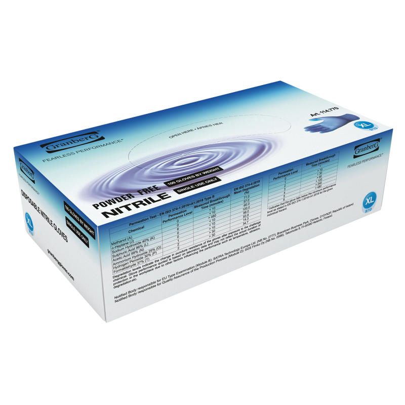 Hanske Granberg 770 Kjemikalieresistente Nitril engangshansker - Bilde 2