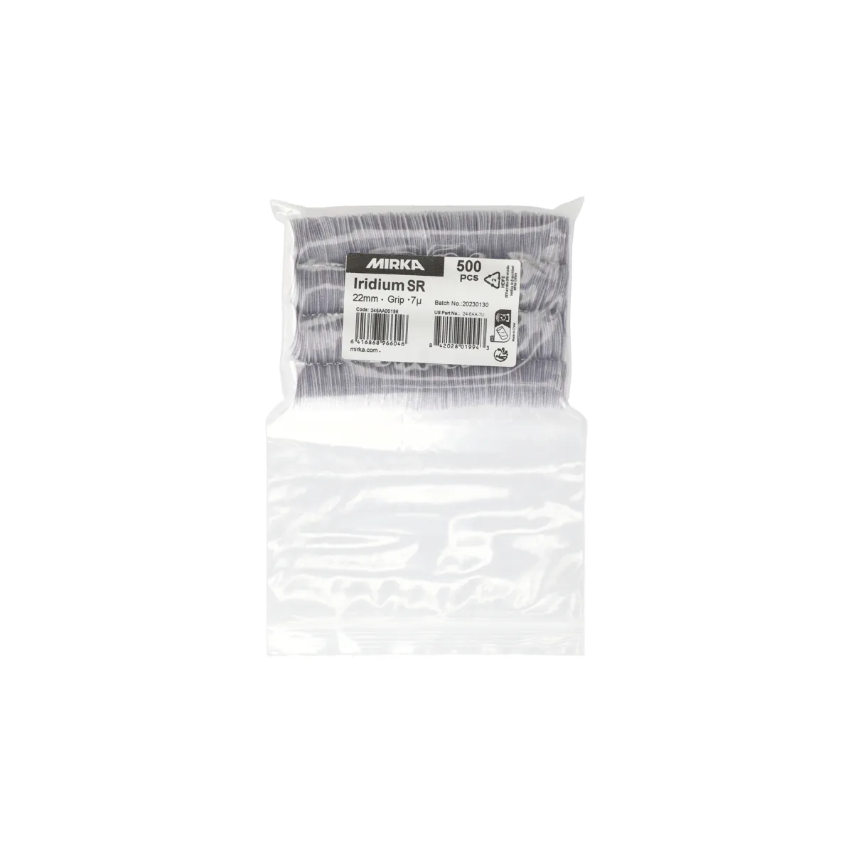 Mirka Iridium SR 22mm Grip 7µ, 500-pk