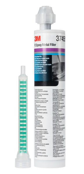 3M 37455 Fast Epoxy Metal Filler 2K Patron 180ml + dyse
