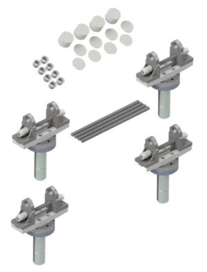 Spanesi Festemateriell til veggstativ inkl kit