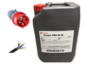 Spanesi Monteringspakke, 20L olje 4m ledn 400v 16A støpsel