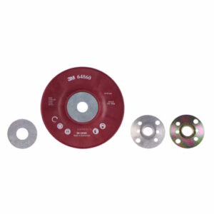 3M™ Bakplate for fiberrondell 115 mm x 22 mm + M14, Rød rifl