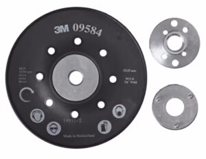 3M™ Bakplate for fiberrondell 125 mm x 22 mm + M14, Sort rif