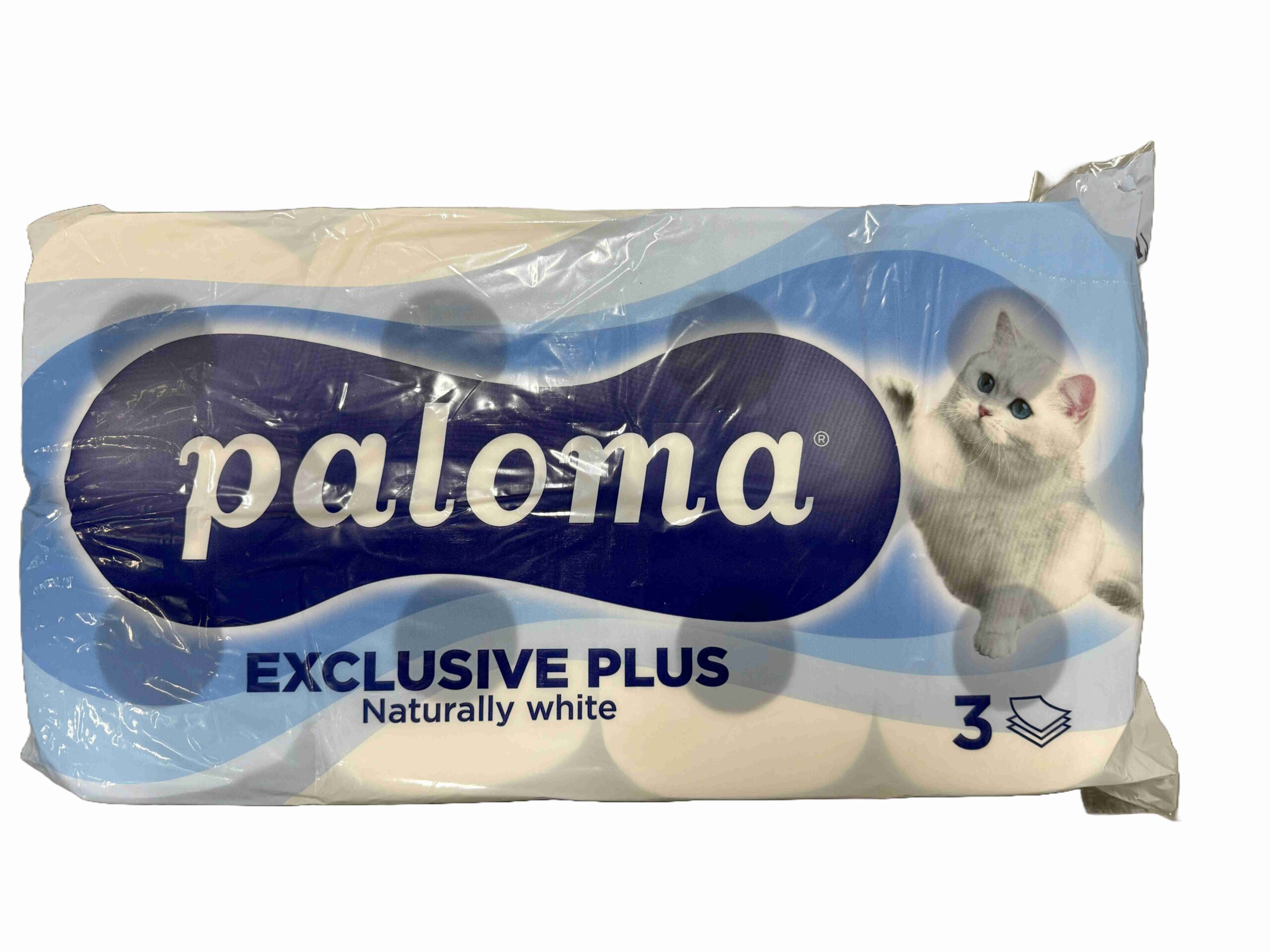 Toalettpapir 3-lags hvit cellulose 48 rl per pose