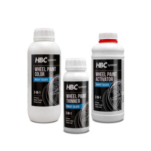 HBC Wheel Paint - Bright silver - 3in1 - 2,5 liter kit