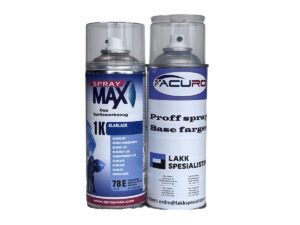 Lakkpakke 1K - Original farge og 1K Spraymax klarlakk