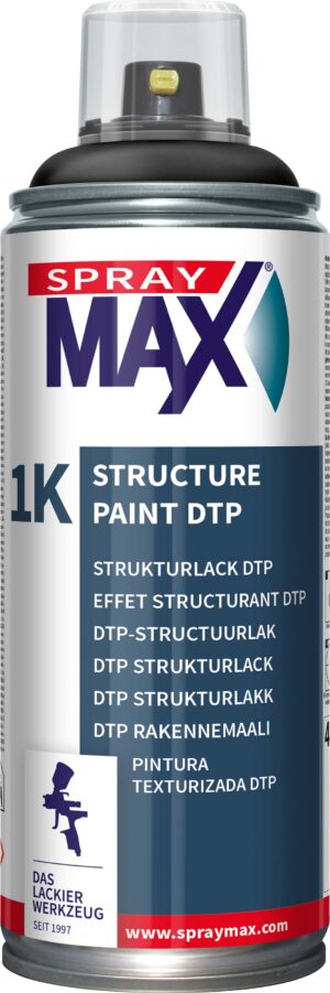 SprayMax 1K Strukturlakk DTP Sort 400 ml