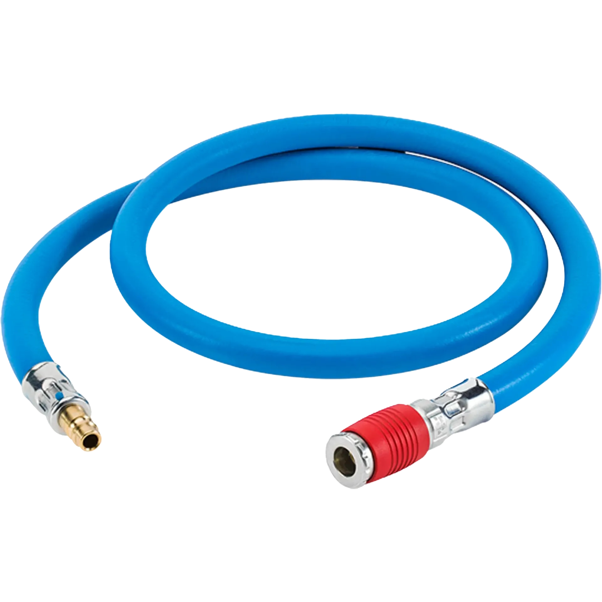 Sata air hose, blue, 9mm, 1.2 m with quick coupling, red an