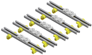 Spanesi 5stk Crossbar Lengde 1800mm m/nr.2 glidesupport