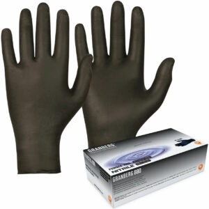 Hanske Black Eagle Sort Nitril pudderfri