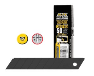 Olfa LBB-50B Bryteblad Sort/Svart 18mm 50-pk